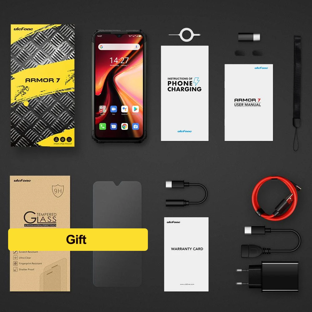 Ulefone Armor 7 андроид 10 прочный мобильный телефон на процессоре Helio P90 8 ГБ + 128 2 4 г/5G Wi Fi