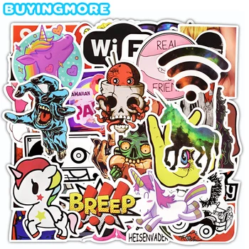 

100 PCS Laptop Stickers Graffiti Funny Anime JDM Waterproof Decals Stickers to DIY Car Bicycle Skateboard Guitar Fridge Helmet