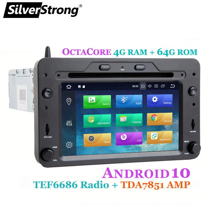 SilverStrong Android10.0 автомобильный DVD для Alfa Romeo 159 Spider Brera Радио gps с 4G + 64G карплей