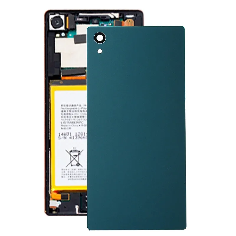 Для Sony Xperia Z5 крышка батарейного отсека задняя дверь корпус+ инструмент для ремонта - Цвет: Зеленый