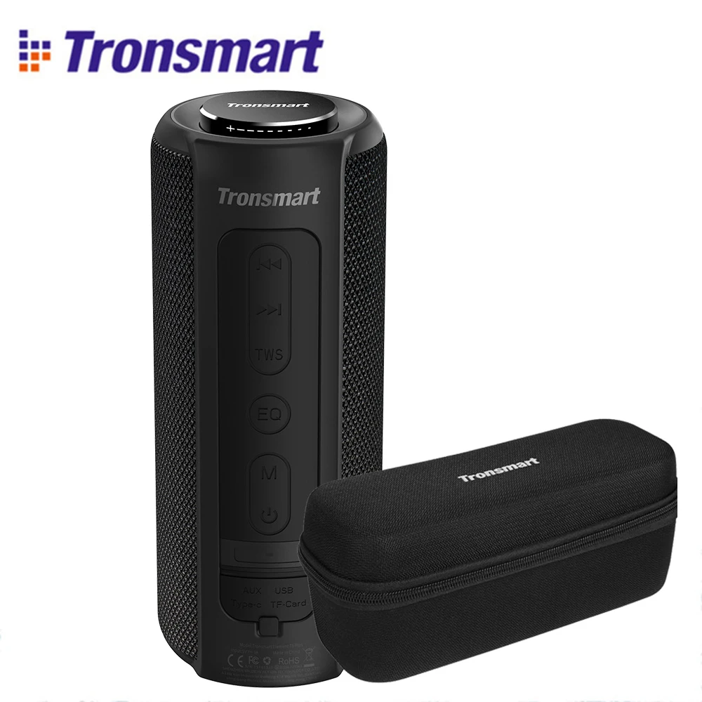 Tronsmart T6 плюс Bluetooth Динамик глубокого баса 40 Вт наушники вкладыши TWS с Портативный