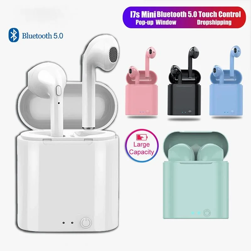 I7s Мини Bluetooth 5 0 гарнитура Беспроводные наушники с микрофоном зарядное устройство