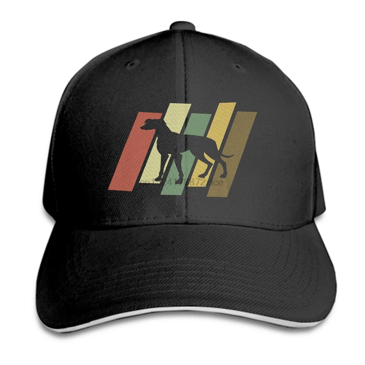 Бейсболка с принтом на заказ в стиле ретро, собачья шляпа с борзой