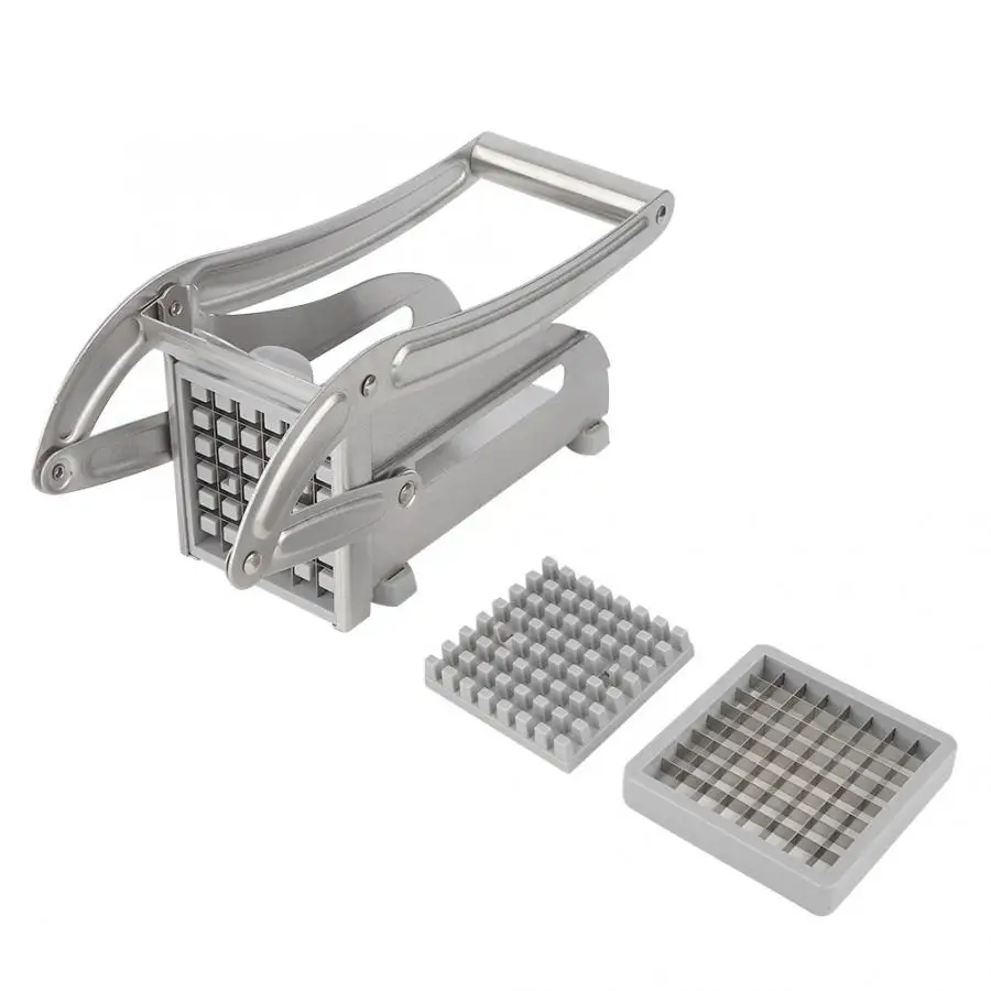 Vegetable Tool Stainless Steel Vegetable Potato Cutter Chips Cutting Machine with Non-Slip Feet Cooking Tool Utensils Kitchen