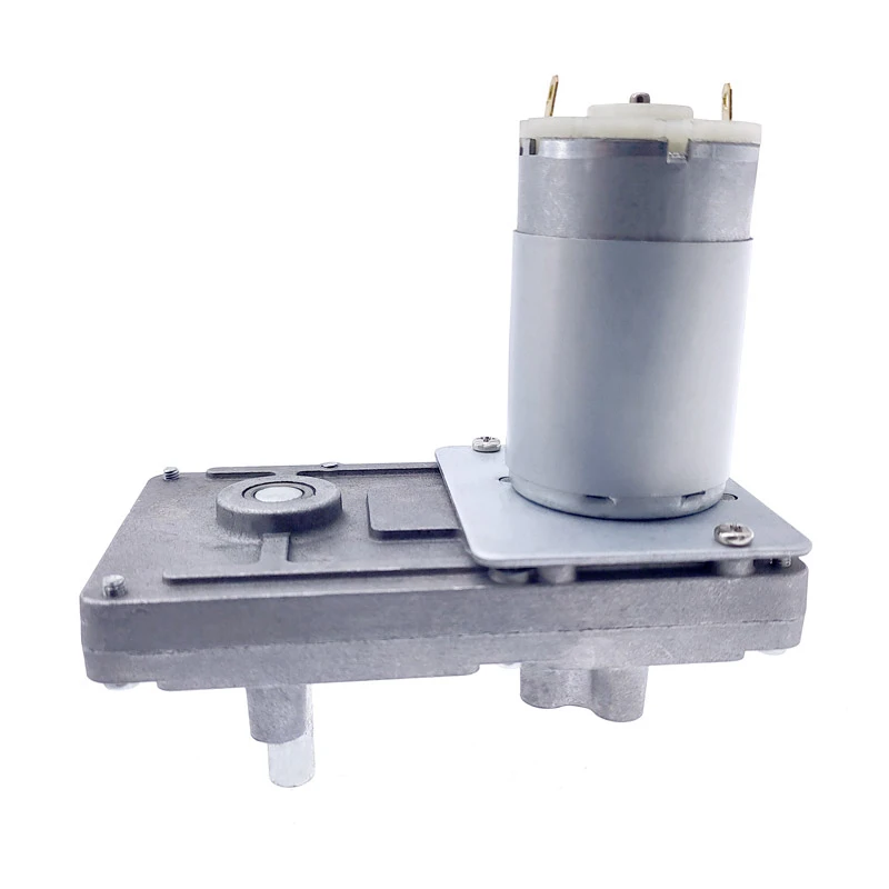 Worm Gear Motor para Equipamentos de Automação dc High Torque Motor Elétrico Metal Gear Auto Bloqueio Reverso 12v Redutor 20157rpm