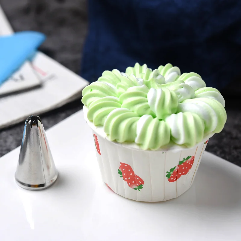1pc Bakerdream украшение торта фонданта кекс глазурь кондитерский инструмент трубопровод Насадки Советы мульти-открытие украшение наконечник для травы волос мех - Цвет: 1pc