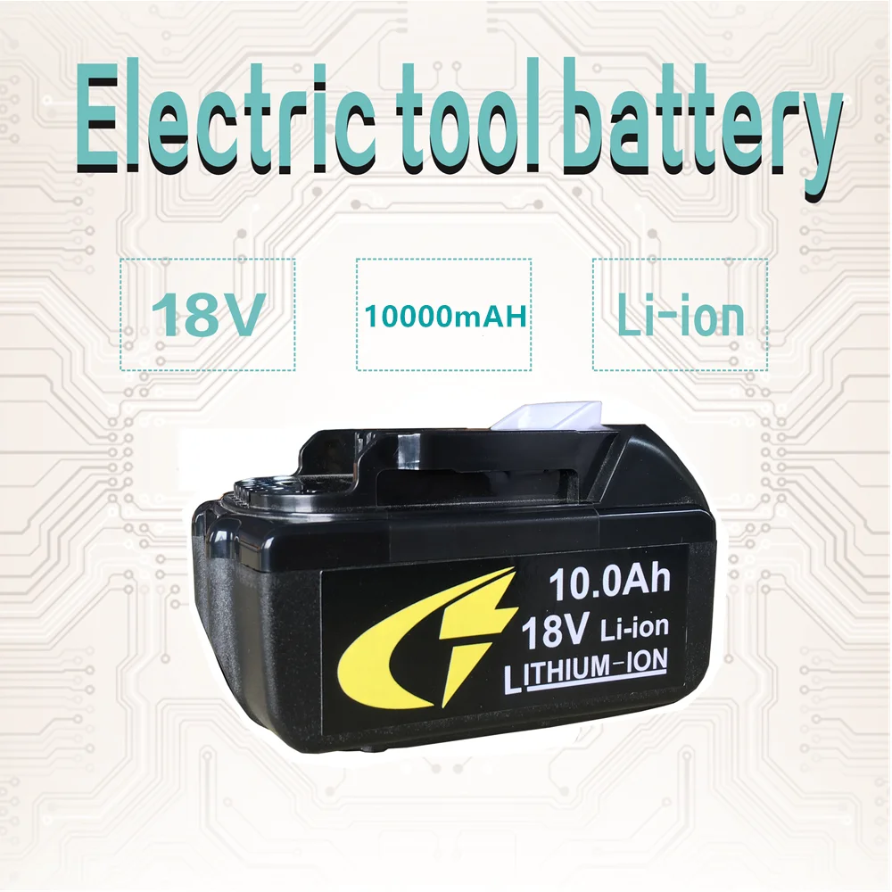 

Upgraded BL1860 Rechargeable Battery 18 V 10000mAh Lithium Ion for Makita 18v Battery BL1840 BL1850 BL1830 BL1860 Free Shipping