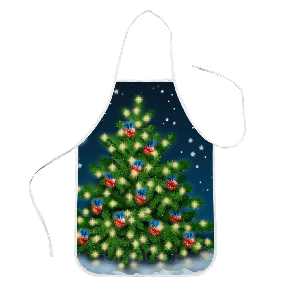 Cloocl Christmas Aprons Christmas Tree Lights Heartshaped Kitchen