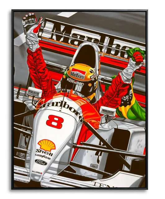 Ayrton Senna Canvas Painting Print Poster Photo Art F1 Formula Nordic Poster Wall Art Picture For Living Room Home Decoration CH 425-1