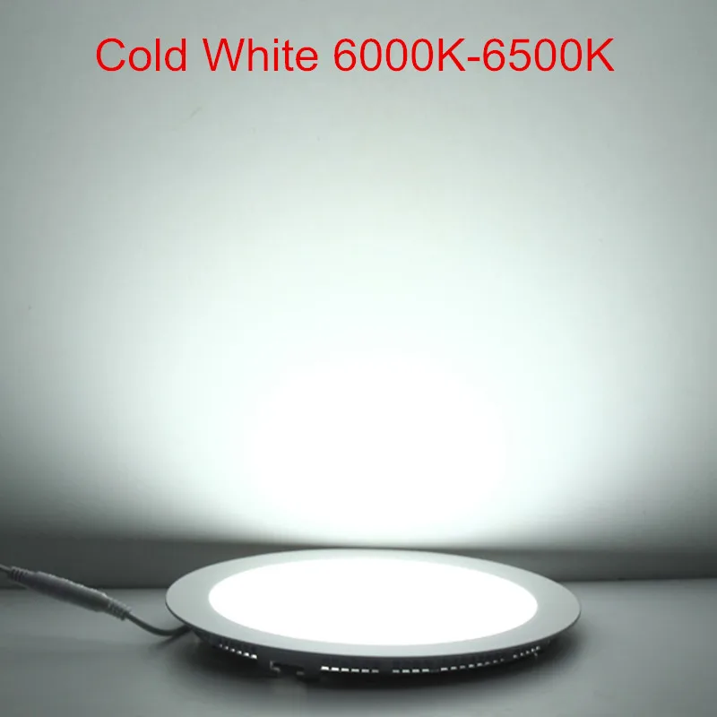 3W 4W 6W 9W 12W 15W 25W Round/Square LED Panel light Recessed Spot Ceiling Down Light Warm/Natural/Cold White 12V 24V + Driver 6