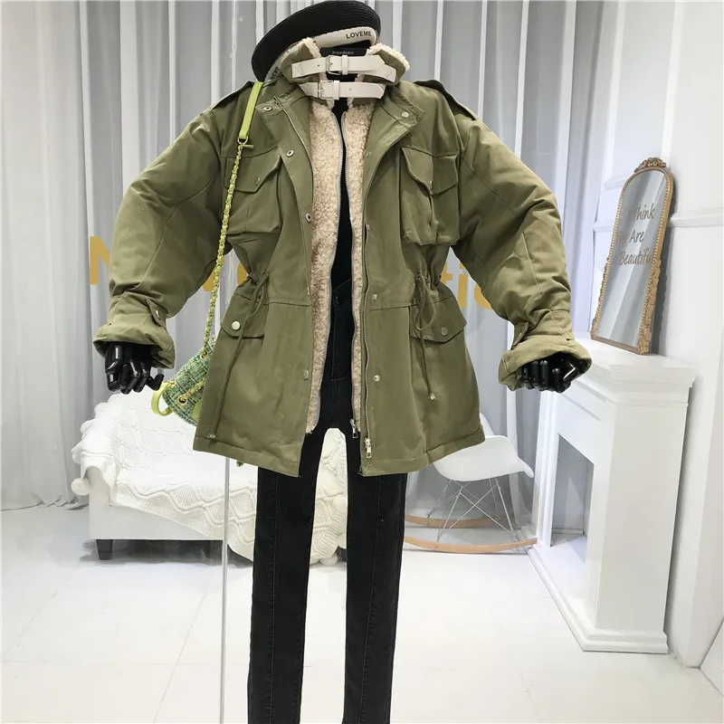 Модный женский пуховик в стиле сафари, зимний корейский стиль, abrigos mujer invierno ropa de invierno para mujer