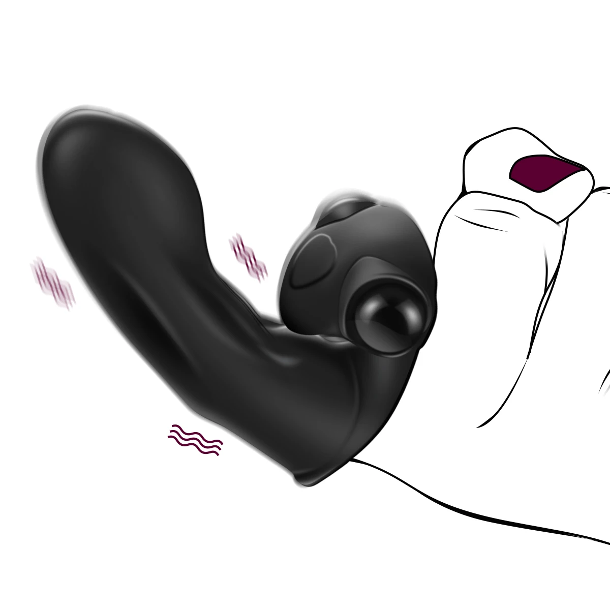 Вибратор для массажа пальцев женщин и мужчин Стимулятор точки G клитора