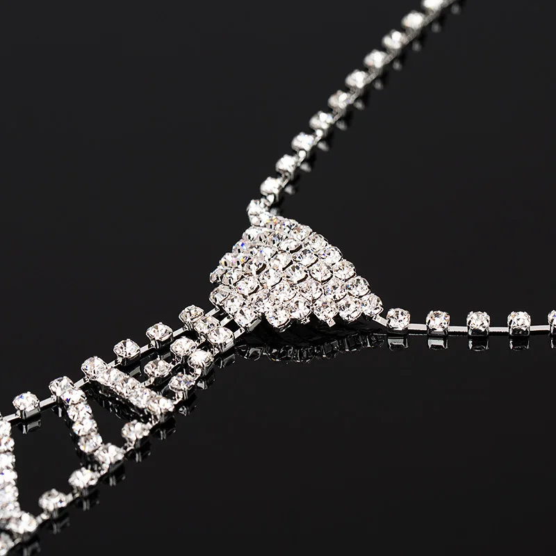 TREAZY Bling Rhinestone Tie Choker ожерелье для женщин аксессуары массивные украшения невесты Свадебная вечеринка Подарочное ожерелье-цепочка