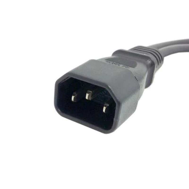 250v 10a 20cm Copper Desktop Host display IEC320 C14 Male to 2 Female C13 Connector Power cable UPS PDU Power Cord