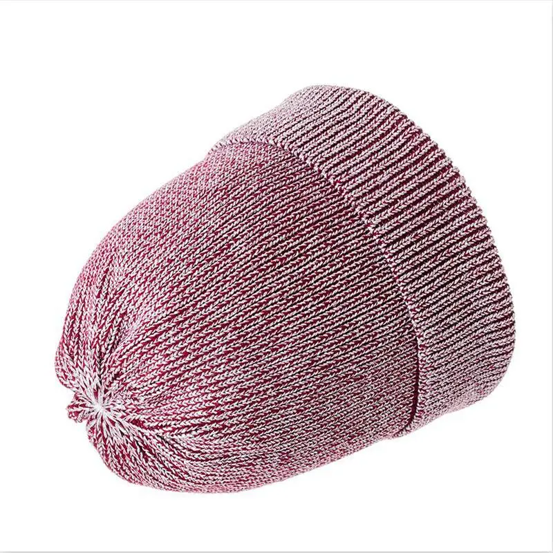 Women Beanies Raccoon Fur Pom Poms Wool Hat Beanie Knitted Skullies Fashion Caps Ladies Knit Cap Winter Hats For Women