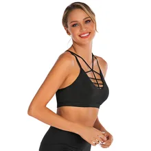 Сексуальный женский укороченный топ Удобная футболка спортивный жилет стрейч рубашки без рукавов пуш-ап быстросохнущая Спортивная майка для бега