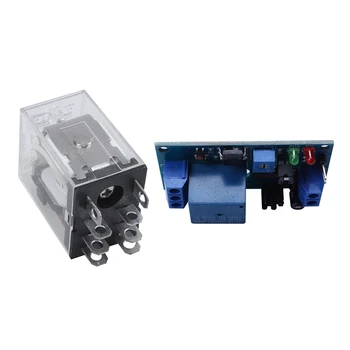 

HOT-DC 12V Coil 10A 240VAC 28VDC DPDT Electronetic Relay with 1Pcs 12V DC Delay Relay Delay Turn Off Switch Module