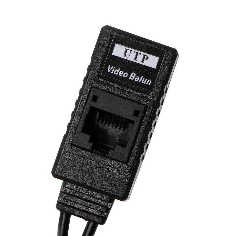 1 Pair BNC To RJ45 Passive Video Power + Audio Balun Transceiver For CCTV Camera Hotselling W91A
