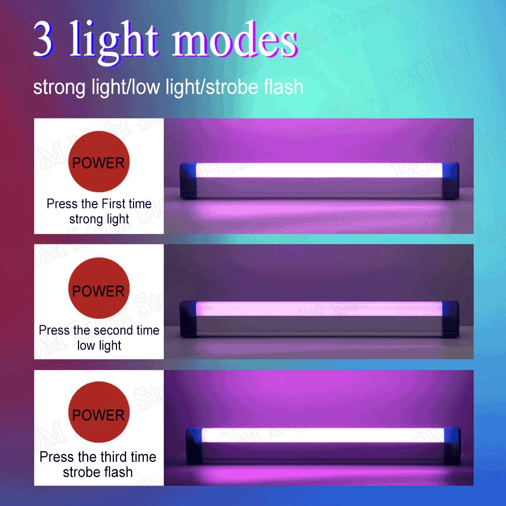 LED Night Lamps RGB Colorful Atmosphere Fill Light Rechargeable Bedroom Photography Lighting Room Decor Luz De Preenchimento New bright night light