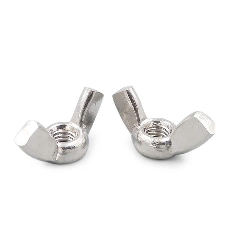 10pcs/lot Butterfly Wing Nuts M3 M4 M5 M6 M8 M10 M12 Stainless Steel/ Zinc Plated Hand Tighten Nut DIN315
