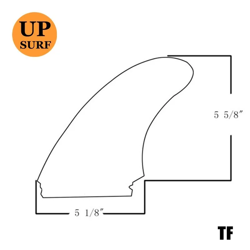 Surfboard twin fins Surfboard Double Tabs fin /Single Tabs fin clear/black Color Single FK Fin In Surfing
