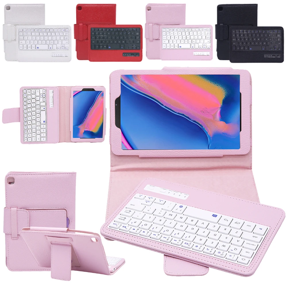 Чехол книжка из искусственной кожи с подставкой для Samsung Galaxy Tab A 8 0 дюйма 2019 чехол