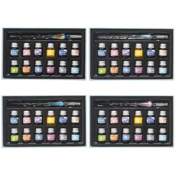 

Crystal Starry Sky Glass Ink Pen Glass Dip Pen For Writing Fountain Pen Set