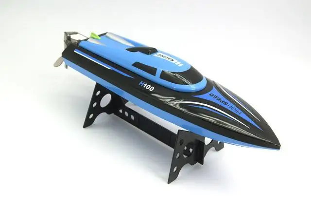 H100 2.4GHz 4CH High Speed RC Boat Catamaran RC Radio Remote Control Racing Boat with LCD