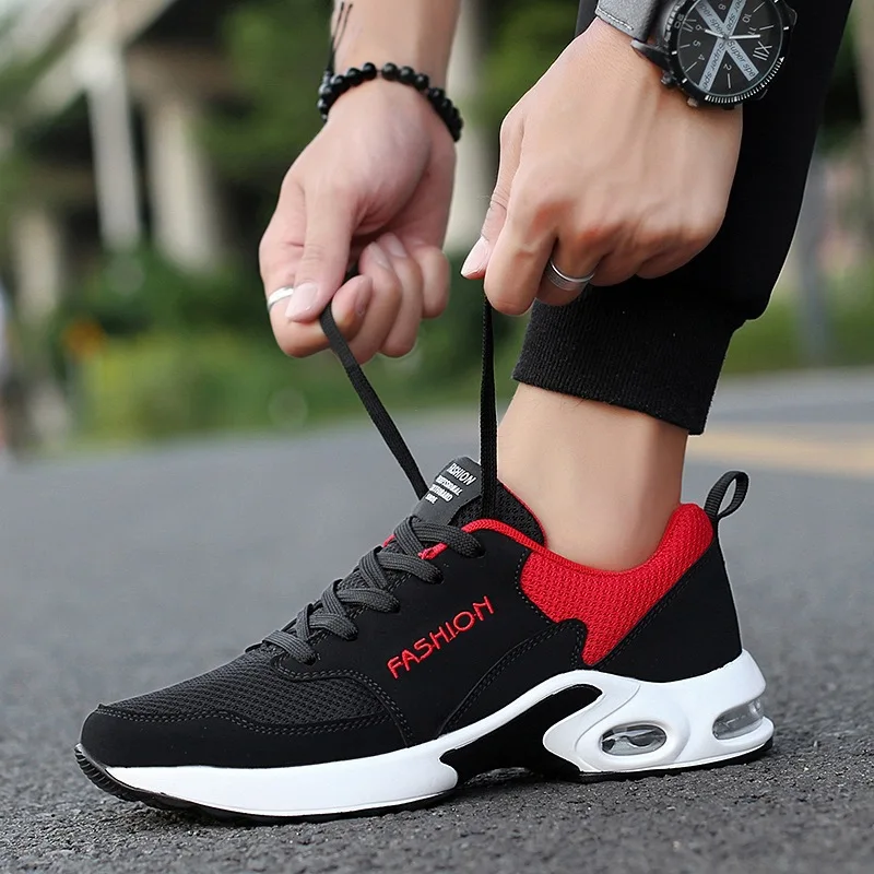 

Men Casual Shoes Classic Air Mesh Flat Non-Leather Anti-Slip Man Sneakers Outdoor Jogging Trainer Male Footwear Tenis Masculino