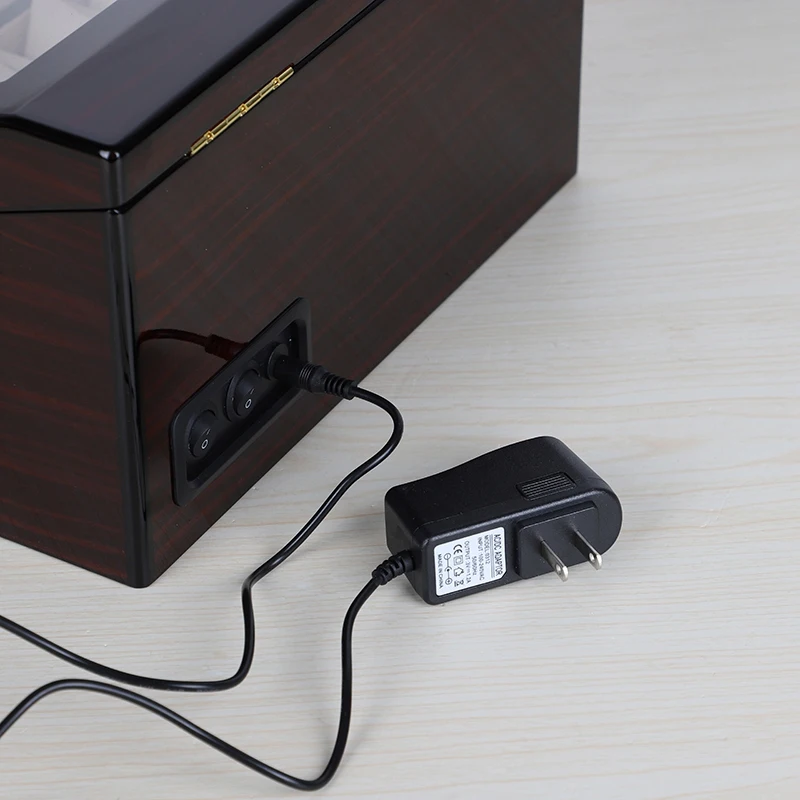 Автоматические механические часы Winders коробка для хранения Чехол держатель 4+ 6 Коллекция Часы Дисплей ювелирные изделия Winder Box