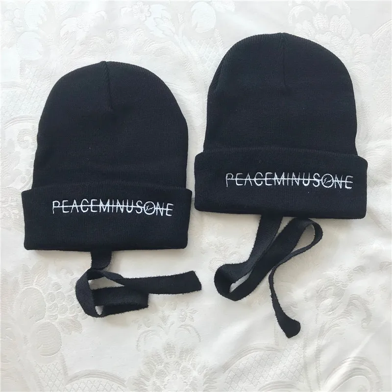 Kpop Bigbang g-дракон Kwon Ji Young Peaceminusone вышивка Skullies Beanies унисекс шапка хип-хоп зимняя шапка