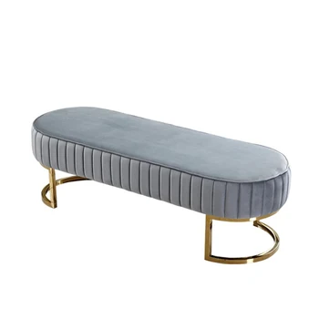 

Light luxury shoe stool home door Nordic shoe stool mall clothing store shoe stool long sofa bed end stool