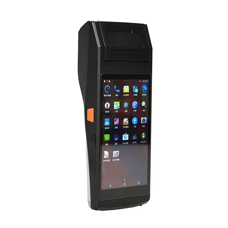 QS POS принтер PDA Ручной терминал все в одном Bluetooth Android 7 0 4G Wifi GPS умный
