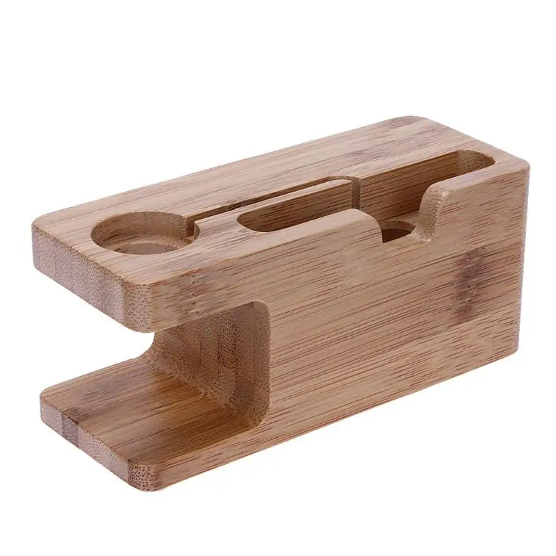  Holz Lade Dock Station Uhr Ladestation Lade Dock Cradle Desktop-ständer Halter Für iWatch Für iPhon