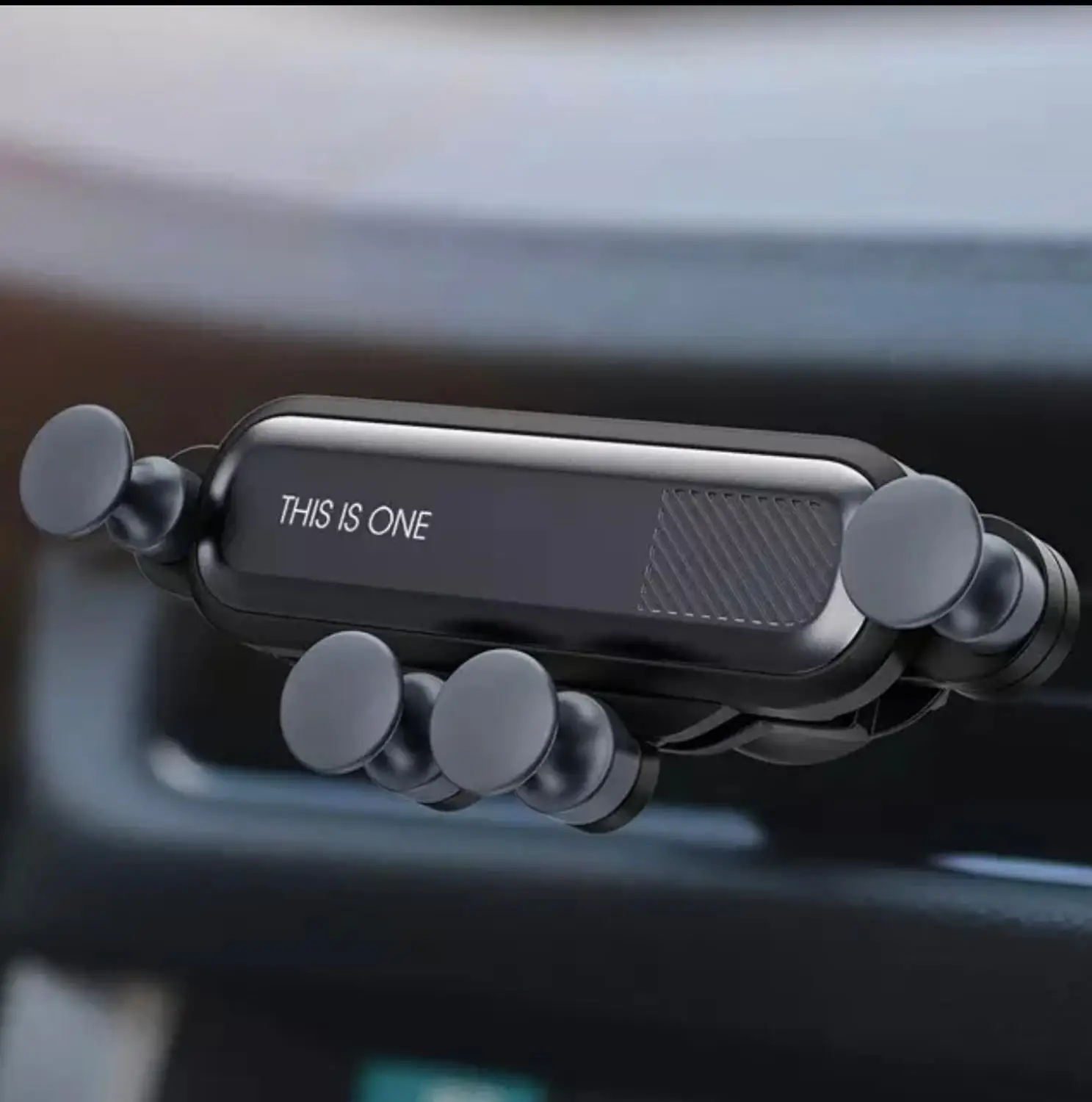 Гравитационный Автомобильный держатель для телефона в автомобиле с креплением на вентиляционное отверстие без магнитного держателя для мобильного телефона gps подставка для iPhone XS MAX Xiaomi - Цвет: Black