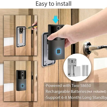 

B10 Doorbell Wireless Smart WiFi Ultra low Waterproof Power Consumption