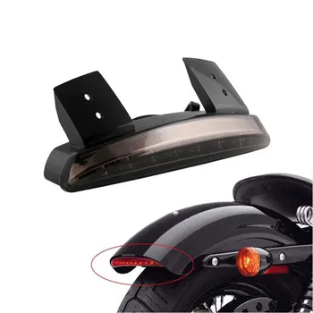 

Brake light Tail light on Chopped Fender Edge, Motorcycle LED RED Stop Brake Rear Tail Light for Sportster XL883N 1200NXL1200V/X