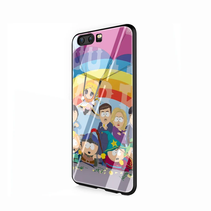 EWAU аниме Southpark чехол из закаленного стекла для телефона для huawei P10 P20 P30 Lite Pro P Smart - Цвет: G2