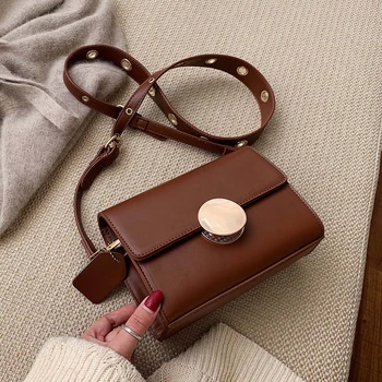 

Retro Hong Kong style small bag female 2020 new fashion Korean version versatile cross-body bag simple fashion one-shoulder bag
