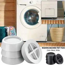 Pcs Anti Vibration Feet Pads Rubber Legs Slipstop Silent Skid Raiser Raiser Mat Washing Machine Support Dampers Stand Furniture