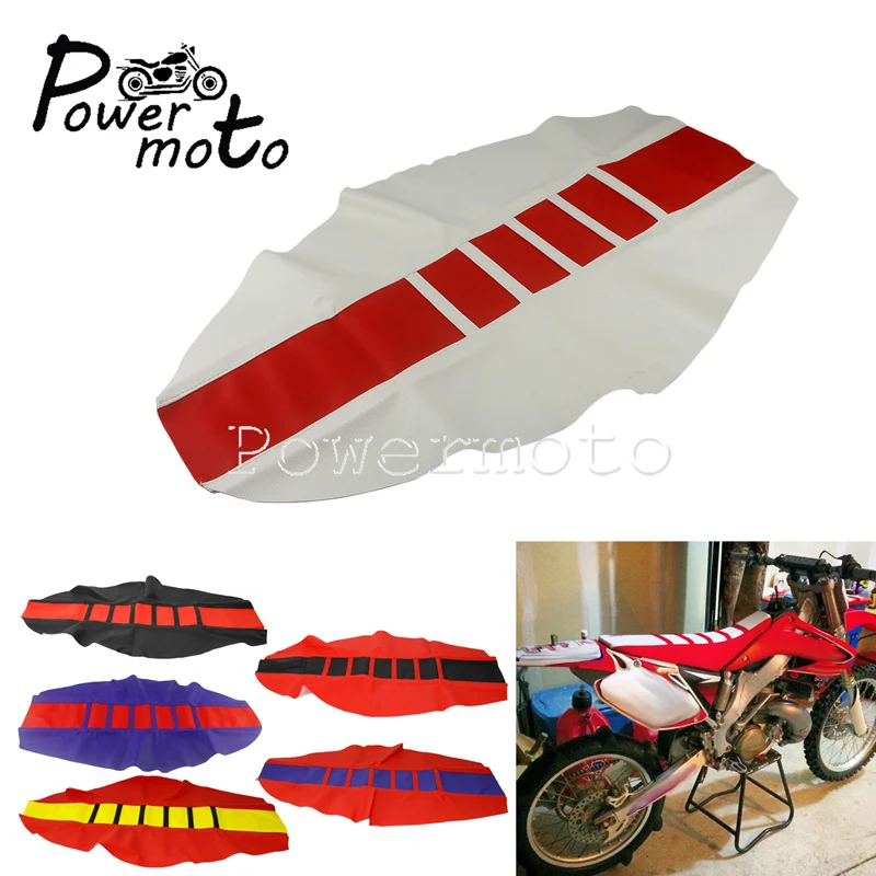 Чехол для сиденья Honda CRF250 CRF450 R/X/L красный ребристый тяговый MX эндуро коврик