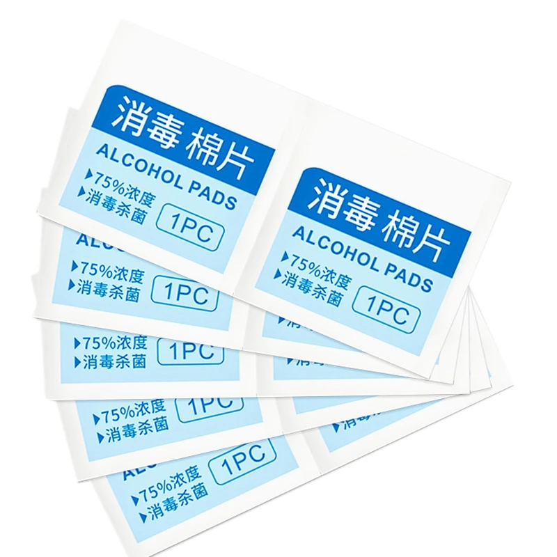 

200Pcs Disinfecting Alcohol Wipes Disposable Hand Wipes Skin Toys Cleaning Bacteria Disinfection Wipes Alcohol Cotton Pieces