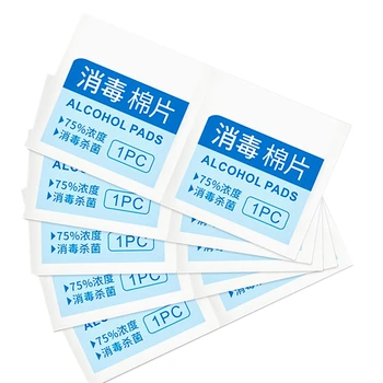 

200Pcs Disinfecting Alcohol Wipes Disposable Hand Wipes Skin Toys Cleaning Bacteria Disinfection Wipes Alcohol Cotton Pieces 6X6