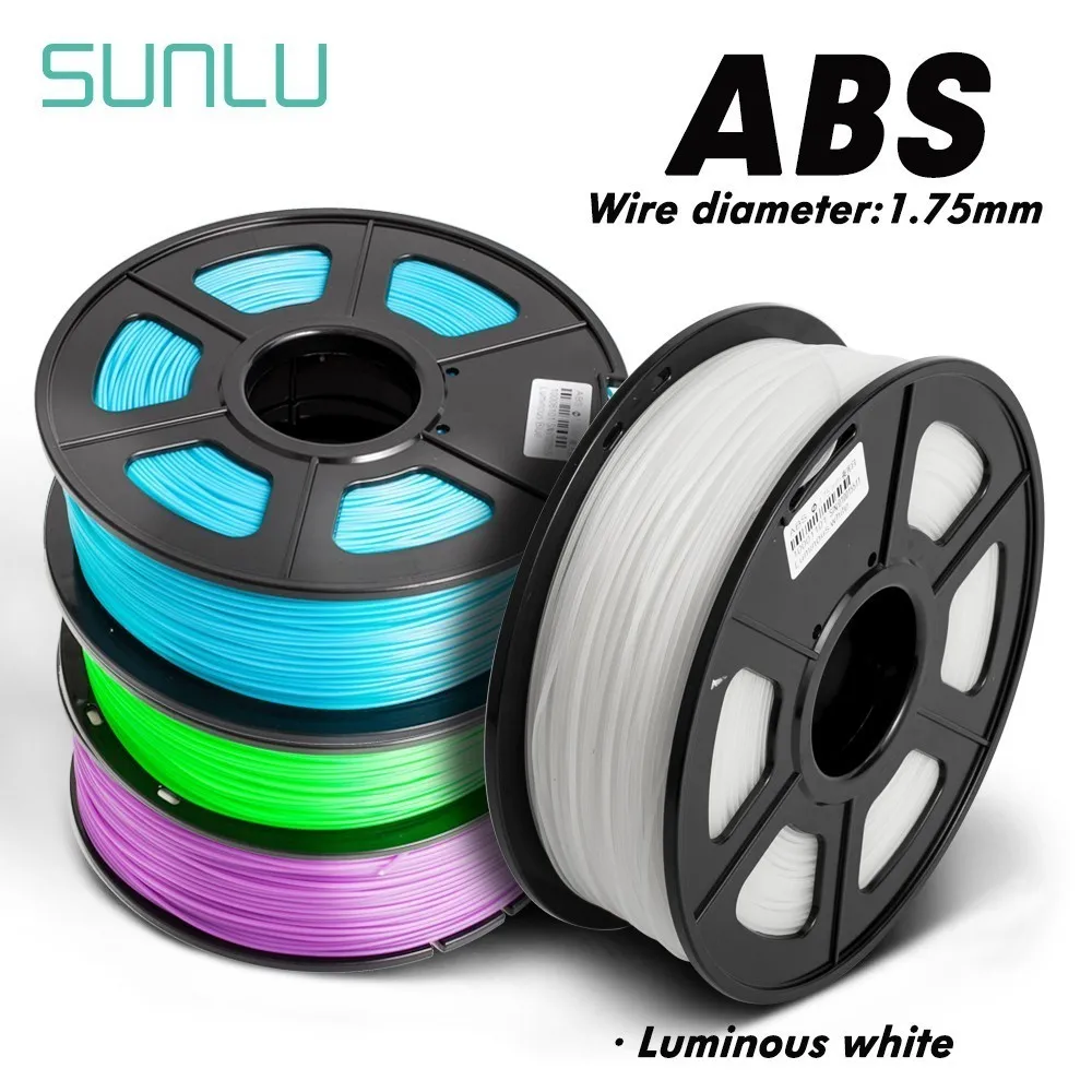 

SUNLU ABS 3d Printer Filament 100% No Bubbles ABS Printer Filament 1.75mm For Student 3d Drawing Tool 1kg/2.2LBS With Spool