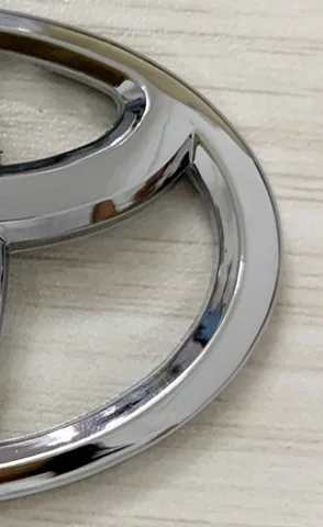 Серебристый 20 шт. ABS Хромированная углеродная Автомобильная наклейка на руль, передняя капота, решетка на задний багажник, эмблема, наклейка для стайлинга - Название цвета: Серебристый