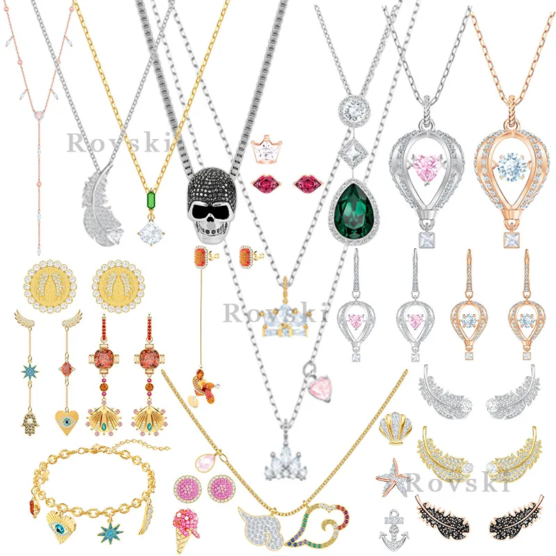 

High Quality Original SWA Fashion Trend Necklace Pendant Earrings Bracelet DIY Jewelry Women Jewelry Gift Catalog Free Shipping