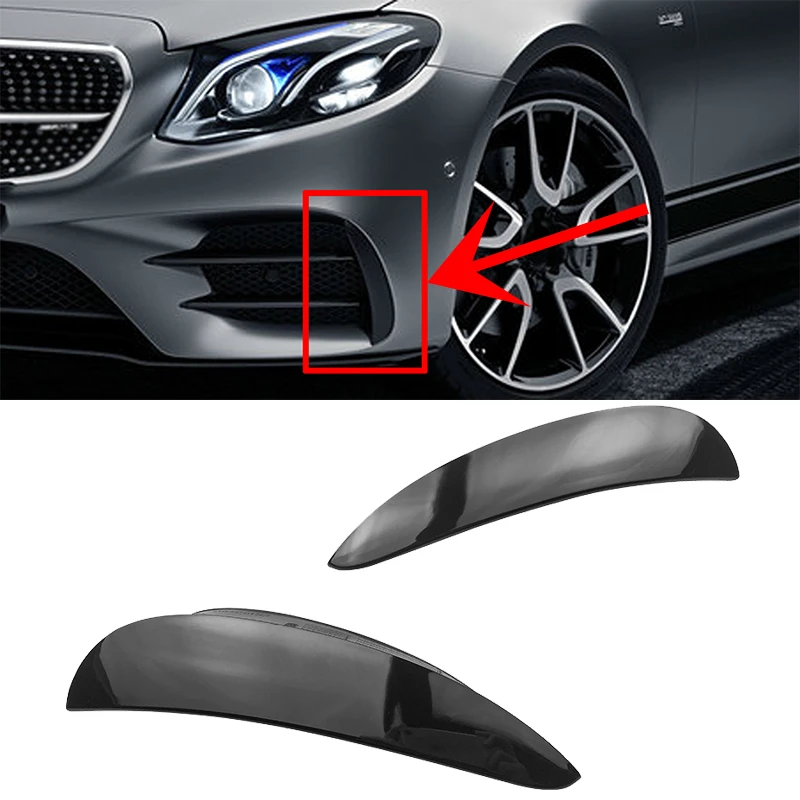 For Mercedes Benz W213 C238 E180 E0 E2 E250 00 E43 E53 Amg 16 17 18 19 Front Bumper Canard Lip Body Kit Cover Trim Bumpers Aliexpress