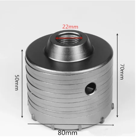 80mm SDS PLUS 30-160 мм электрическая пила для бетона, полый сердечник, сверло с хвостовиком 110-530 мм, цементный камень, стена, кондиционер, сплав - Цвет: 80mm