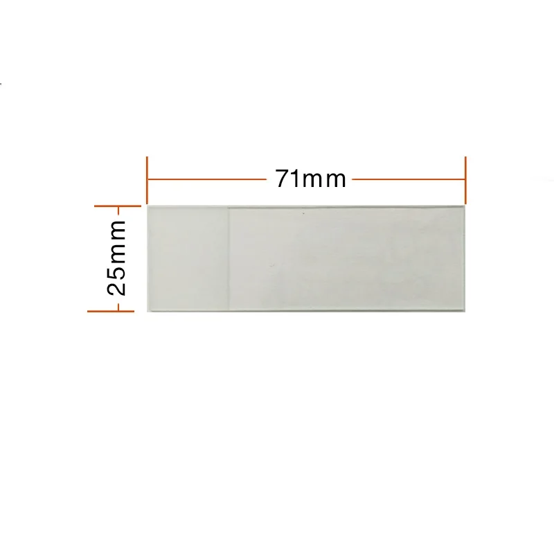 Blank Microscope Glass Slides 25x76 mm Single Side Frosted 50PCS for Lab Preparation of Specimen and Science microscope glass slides