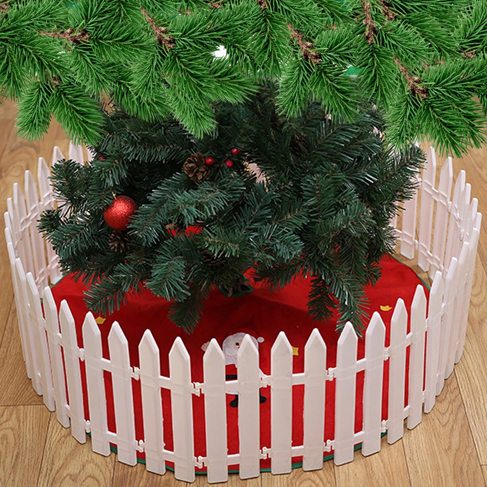 10Pcs/set Decoractive Wooden Picket Fence Miniature Home Garden Christmas Tree Wedding Party Decoration | Дом и сад